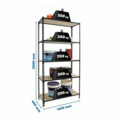 MADERCLICK MEGAPLUS 5/600 2000 ANTRACITA/MADERA