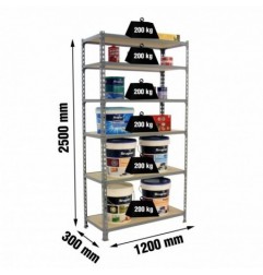 MADERCLICK MEGAPLUS 6/300 2500 GRIS/MADERA