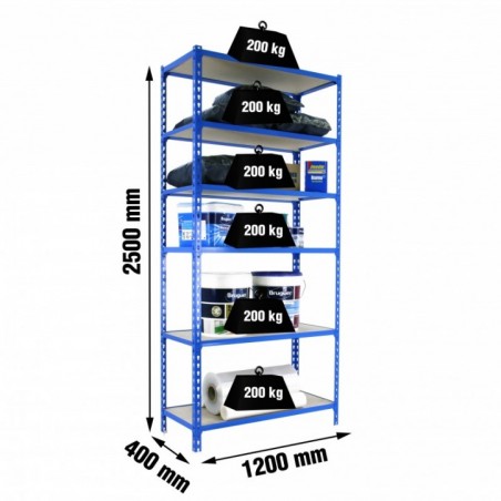 MADERCLICK MEGAPLUS 6/400 2500 AZUL/MADERA