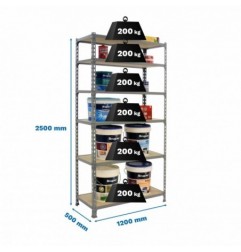 MADERCLICK MEGAPLUS 6/500 2500 GRIS/MADERA