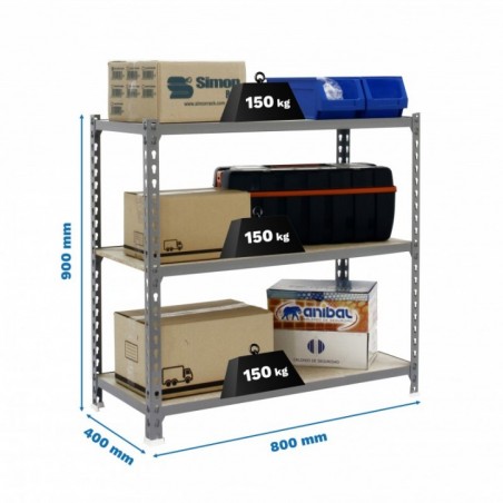 MADERCLICK MINI 3/400 900 GRIS/MADERA