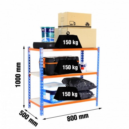 MADERCLICK MINI 3/500 1000 AZUL/NARANJA/MADERA