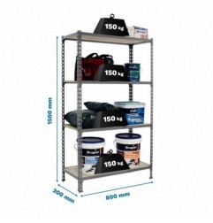 MADERCLICK MINI 4/300 1500 GRIS/MADERA