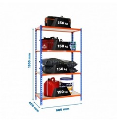 MADERCLICK MINI 4/400 1500 AZUL/NARANJA/MADERA