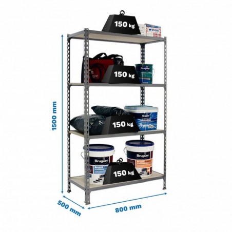 MADERCLICK MINI 4/500 1500 GRIS/MADERA