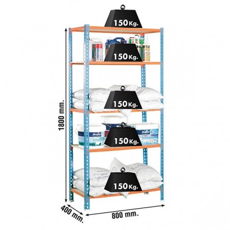 MADERCLICK MINI 5/400 AZUL/NARANJA/MADERA