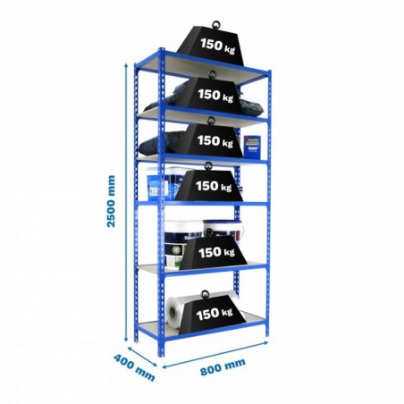 MADERCLICK MINI 6/400 AZUL/MADERA