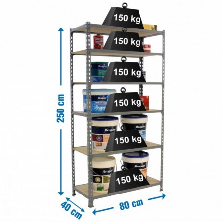 MADERCLICK MINI 6/400 GRIS/MADERA