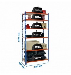 MADERCLICK MINI 6/500 AZUL/NARANJA/MADERA