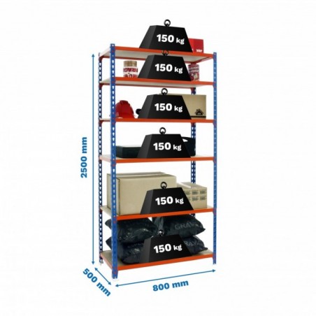 MADERCLICK MINI 6/500 AZUL/NARANJA/MADERA