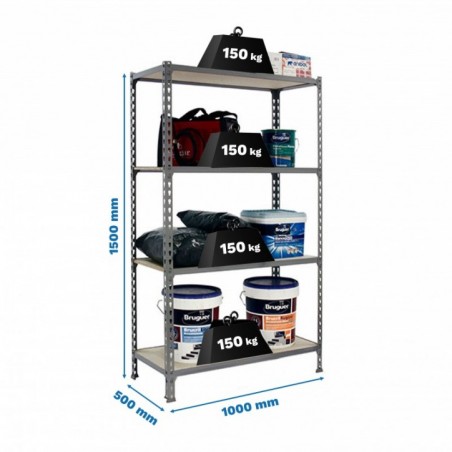 MADERCLICK PLUS 4/500 1500 GRIS/MADERA