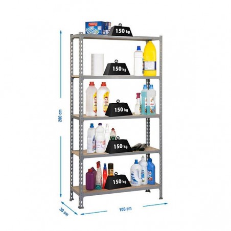 MADERCLICK PLUS 5/300 GRIS/MADERA