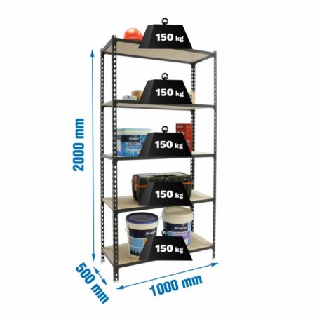 MADERCLICK PLUS 5/500 ANTRACITA/MADERA