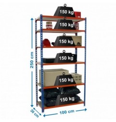 MADERCLICK PLUS 6/300 AZUL/NARANJA/MADERA