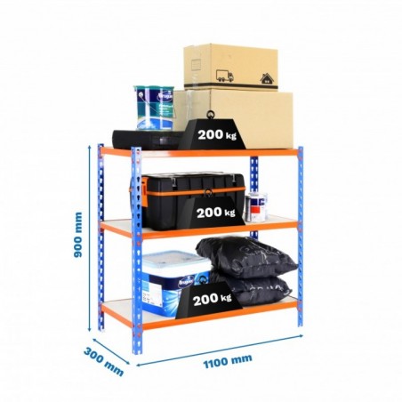 MADERCLICK SUPERPLUS 3/300 900 AZUL/NARANJ/MAD