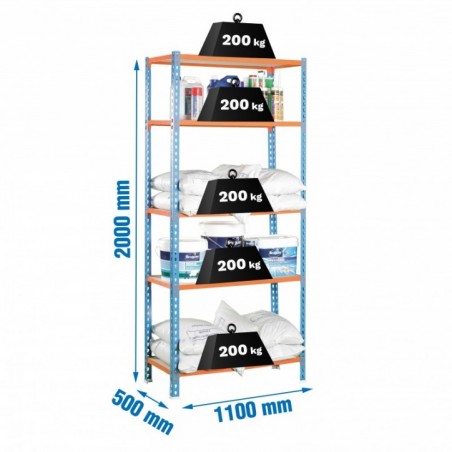 MADERCLICK SUPERPLUS 5/500 AZUL/NARANJA/MADERA