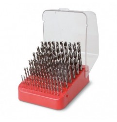 412/SP91 Juego de 91 de brocas HSS helicoidales rectificadas, en caja de plástico
