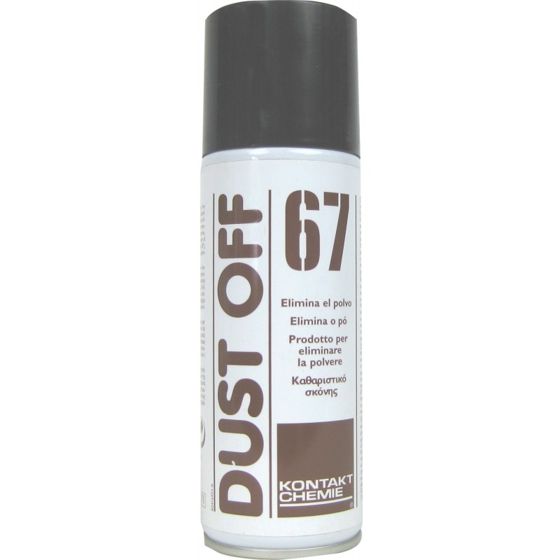 DUST OFF 67: Gas seco a presión. Soplador de polvo. Bajo GWP. No inflamable
