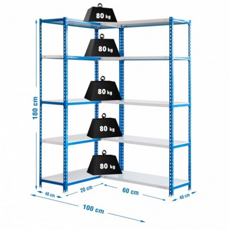 SIMONCORNER 1800x1000x400 AZUL/BLANCO