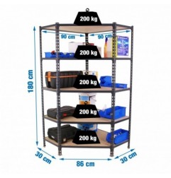 MADERCLICK CORNER 5/300 1800 ANTRACITA/MADERA
