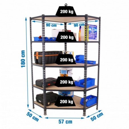 MADERCLICK CORNER 5/500 1800 ANTRACITA/MADERA