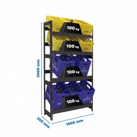 SIMONBOTTLE 4-2000X1000X300 ANTRACITA