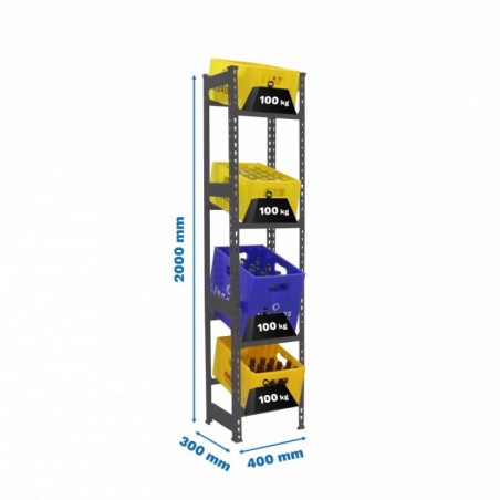 SIMONBOTTLE 4-2000X400X300 ANTRACITA