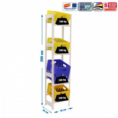 SIMONBOTTLE 4-2000X400X300 BLANCO