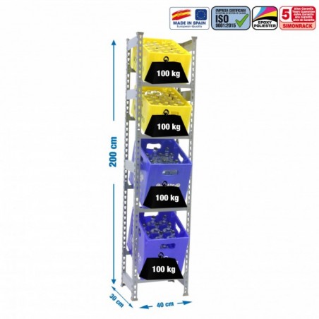 SIMONBOTTLE 4-2000X400X300 GRIS