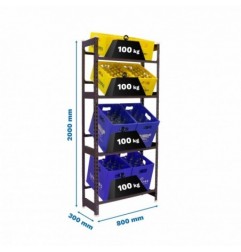 SIMONBOTTLE 4-2000X800X300 ANTRACITA