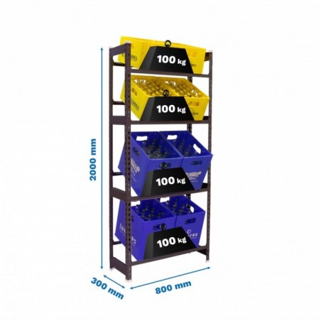 SIMONBOTTLE 4-2000X800X300 ANTRACITA