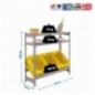 SIMONBOTTLE SHELF 1-2- 1000X1000X300 GRIS/GRIS