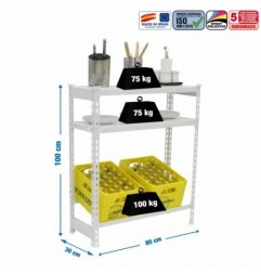 SIMONBOTTLE SHELF 1-2- 1000X800X300 BCO/BCO