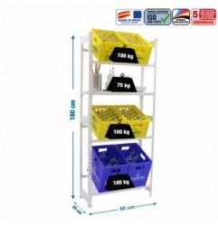 SIMONBOTTLE SHELF 3-1- 1800X800X300 BCO/BCO