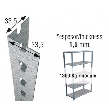 PERFIL SCLICK P/35 1000 GALVA