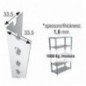 PERFIL SCLICK P/35 2000 BLANCO