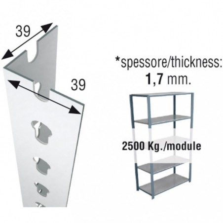 PERFIL SCLICK P/40 2000 BLANCO