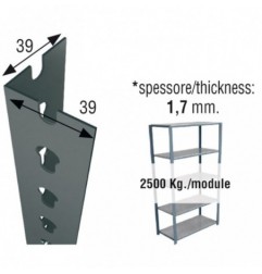 PERFIL SCLICK P/40 3000 GRIS