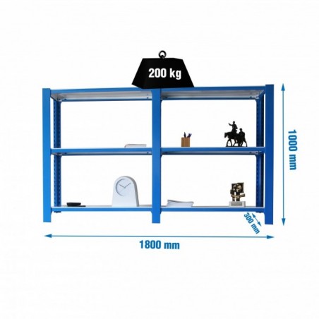 PACK OFFICLICK 3/300 METAL I+A AZUL/BLANCO