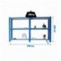 PACK OFFICLICK 3/300 METAL I+A AZUL/BLANCO