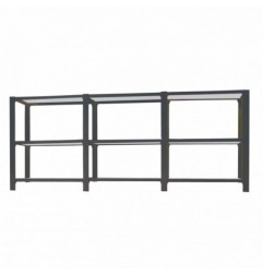PACK OFFICLICK 3/300 METAL I+A+A ANTRACITA/BLANCO