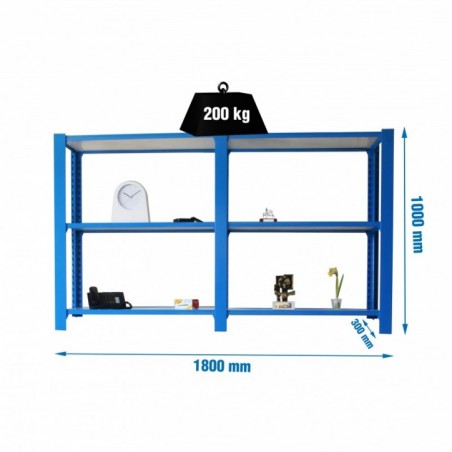 PACK OFFICLICK 3/300 WOOD I+A AZUL/BLANCO