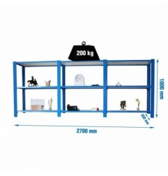 PACK OFFICLICK 3/300 WOOD I+A+A AZUL/BLANCO