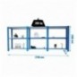 PACK OFFICLICK 3/300 WOOD I+A+A AZUL/BLANCO
