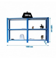 PACK OFFICLICK 3/400 METAL I+A AZUL/BLANCO