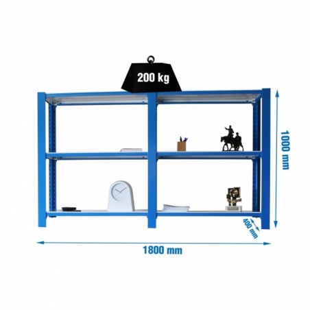 PACK OFFICLICK 3/400 METAL I+A AZUL/BLANCO