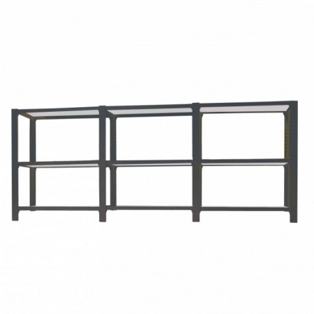 PACK OFFICLICK 3/400 METAL I+A+A ANTRACITA/GALVA
