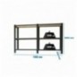 PACK OFFICLICK 3/400 WOOD I+A ANTRACITA/BLANCO