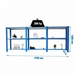 PACK OFFICLICK 3/400 WOOD I+A+A AZUL/BLANCO