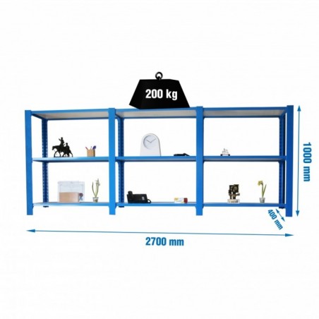PACK OFFICLICK 3/400 WOOD I+A+A AZUL/BLANCO